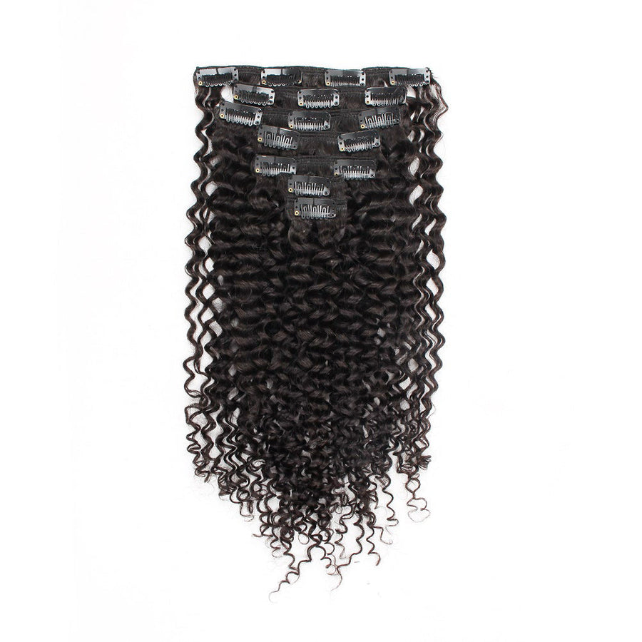 Clip in Hair Extension Jerry Curl 10 Inch