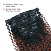Kinky curly clip in extensions ombre N/33# 14"|var-31634484789320