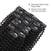 Clip in Hair Extension Kinky Curl Jet Black