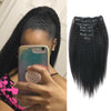 Clip in Hair Extension Kinky Straight