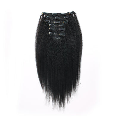 Clip in Hair Extension Kinky Straight