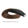 Remy tape in hair extensions omber #2/4|var-31549209083976