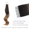 Remy tape in hair extensions Ombre #2/6 |var-31551554322504