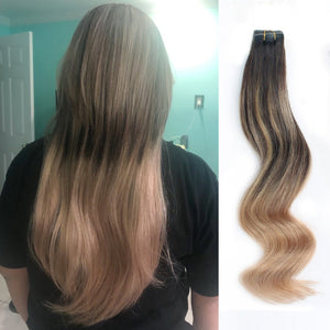 Tape In Hair Extension Balayage B#2/#18