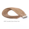 Remy tape in hair extensions #10 medium golden brown|var-31549208657992