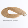 Remy tape in hair extensions #12 golden brown|var-31548621717576