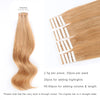 Remy tape in hair extensions #27 Strawberry Blonde |var-31551554093128