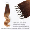 16 Inch Hair Extensions | Remy Hair Tape In Human Hair Extensions