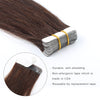 Remy tape in hair extensions #3 medium dark brown|var-31549208526920