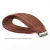Remy tape in hair extensions #33 dark auburn|var-31549208887368