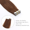 Remy tape in hair extensions #4 medium reddish brown|var-31549208559688