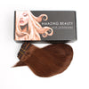 Clip in Hair Extension Medium Reddish Brown #4