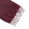 Remy tape in hair extensions #530 Burgundy|var-31548621979720
