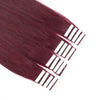 Remy tape in hair extensions #530 burgundy|var-31549208952904
