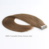 Remy tape in hair extensions #6 chestnut brown|var-31548621619272