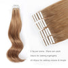 Remy tape in hair extensions #8 ash brown|var-31549208625224