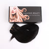 Straight clip in extensions natural black 16"|var-31590236356680