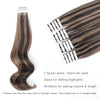 Remy tape in hair extensions highlights #2/6|var-31549209346120