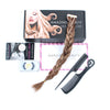 Tape In Hair Extension P #4/#12 Medium Brown Highlights Golden Brown