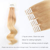 Remy tape in hair extensions omber #12/60|var-31549209247816