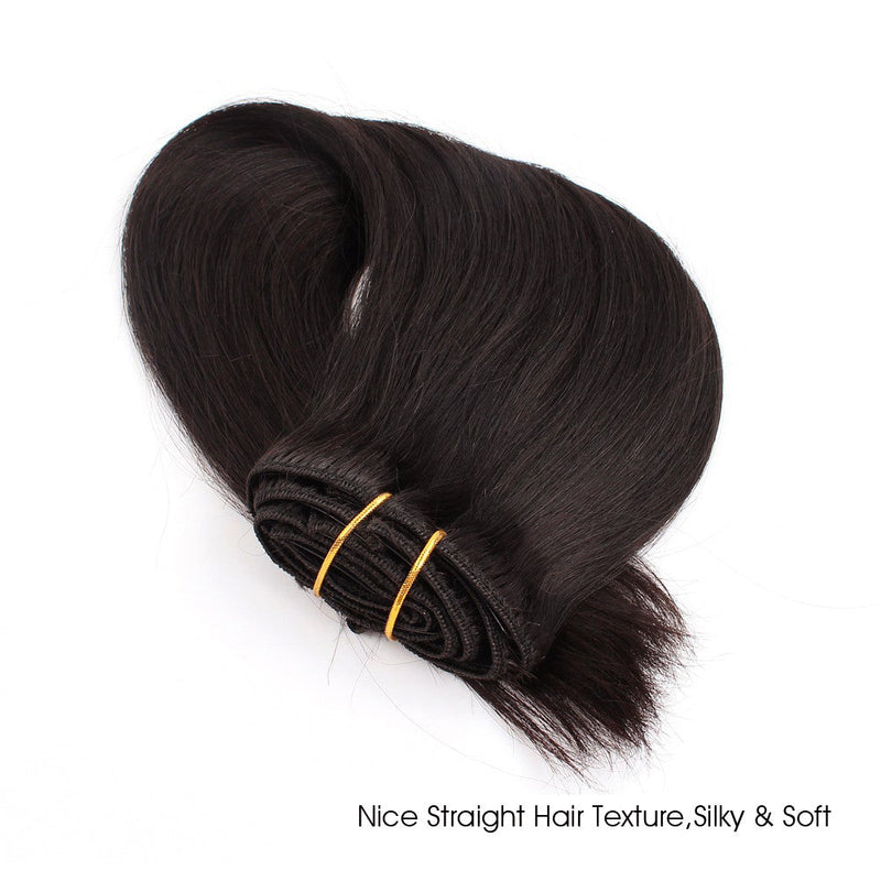 Sil Clip In Extensions Clip in Hair Extension Silky Straight | AmazingBeautyHair