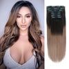 140g Ombre T2/6# Clip In Hair Extensions