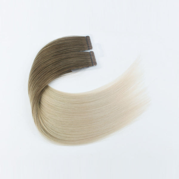 Ombre #28/60 Virgin Tape  In Hair Extensions 18