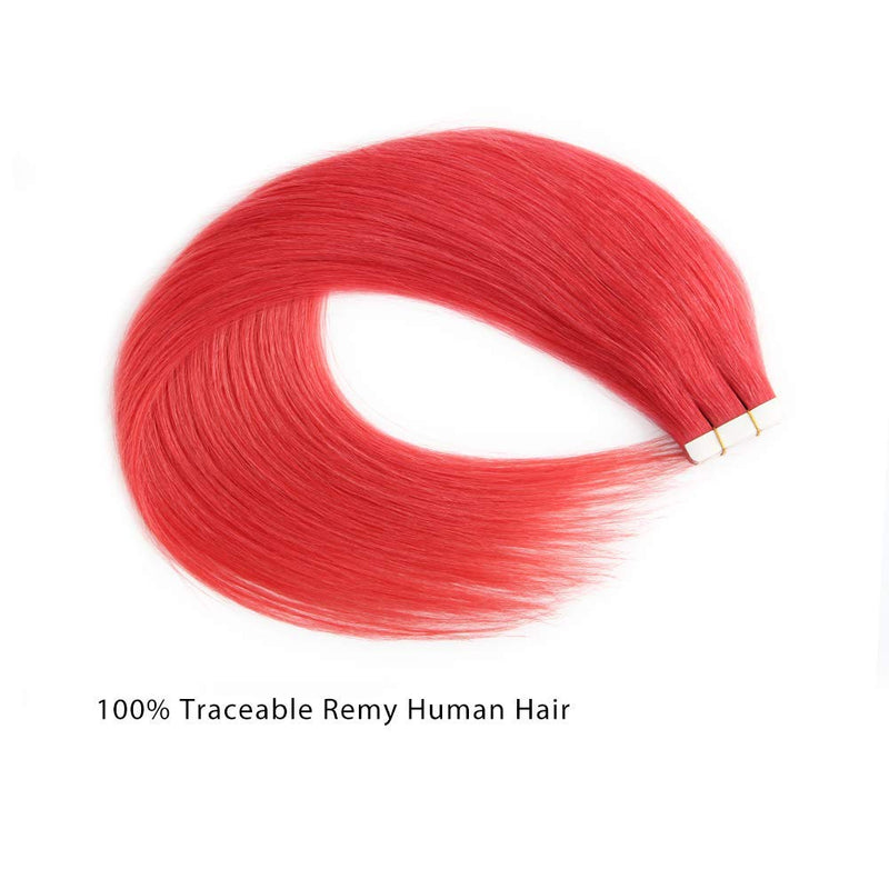Tape In Hair Extension Red Color