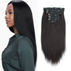 Yaki straight clip in extensions natural black 16"|var-31590236258376